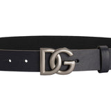 Dolce & Gabbana Blue Elasticated Dg Logo Belt