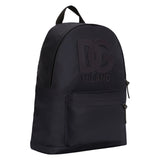 Dolce & Gabbana Navy Blue Backpack With Dg Patch