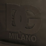 Dolce & Gabbana Charcoal Backpack With Dg Patch