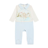 Dolce & Gabbana Ivory & Blue Leopard Babysuit Gift Set