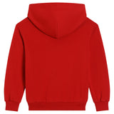 Dolce & Gabbana Red Hoodie With Rubberized Logo