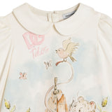 Dolce & Gabbana Ivory Leopard Cub Dress