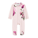 Dolce & Gabbana Pink Peony Print Babysuit Gift Set