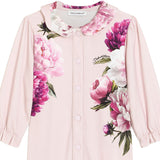 Dolce & Gabbana Pink Peony Print Babysuit Gift Set