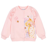 Dolce & Gabbana Pink Leopard Dg Tales Cardigan
