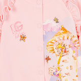 Dolce & Gabbana Pink Leopard Dg Tales Cardigan