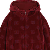 Dolce & Gabbana Maroon Dg Logo Hoodie