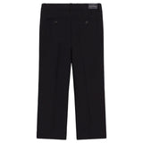 Dolce & Gabbana Navy Trouser With Embroidered Crest Logo