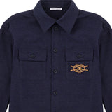 Dolce & Gabbana Navy Blue Marina Monogram Shirt
