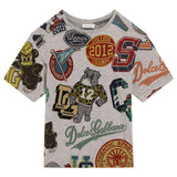 Dolce & Gabbana Multicolor Printed Cotton Jersey T-Shirt