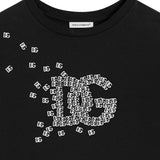 Dolce & Gabbana Black Jersey T-Shirt With Logo