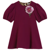 Dolce & Gabbana Fuchsia Double Wool Crepe Dress
