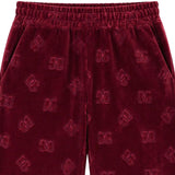 Dolce & Gabbana Wine Dg Logo-Patterned Track Pants