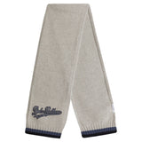 Dolce & Gabbana Grey Logo Knitted Scarf
