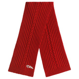 Dolce & Gabbana Red Cable-Knit Scarf