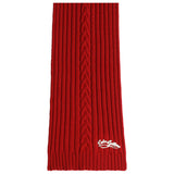 Dolce & Gabbana Red Cable-Knit Scarf