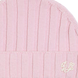 Dolce & Gabbana Pink Ribbed Knitted Baby Beanie Hat