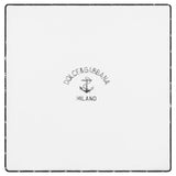 Dolce & Gabbana White Anchor Print Baby Blanket