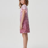 Flounces Skirt Dress, soft pink(86)