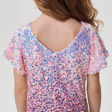Flounces Skirt Dress, soft pink(86)
