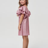 Flounces Skirt Dress, soft pink(86)