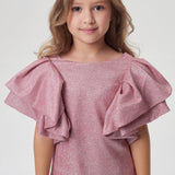 Flounces Skirt Dress, soft pink(86)