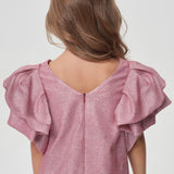 Flounces Skirt Dress, soft pink(86)