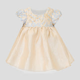 Choupette Gold And Blue Brocade Dress