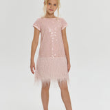 Choupette Elegant Sequins Cocktail Dress