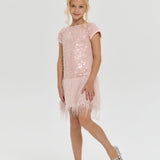 Choupette Elegant Sequins Cocktail Dress