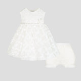 Choupette 3D Flower Summer Party Dress Set (Dress, Shorts)