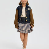 Choupette Denim Designer Stripe Skirt