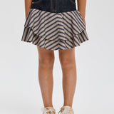 Choupette Denim Designer Stripe Skirt
