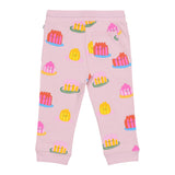 Stella McCartney Pink Joggers With Multi Jelly Printed