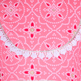 Rang Pink Printed Peplum Kurta with Dhoti Pants