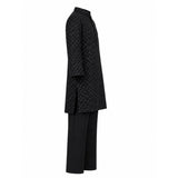 Rang Black Printed Kurta Set With Black Pants