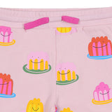 Stella McCartney Pink Joggers With Multi Jelly Printed