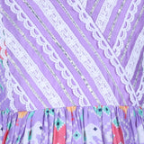 Rang Purple Printed Angrakha Kurta & Salwar Set