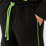 Choupette Green / Black Sports Hoodie And Pants