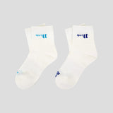 Sport Socks with Blue Logo (2 pairs)