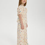Choupette Elegant Printed Set With Laces Blouse & Pants