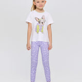 Doggy T-shirt with crystals, ecru