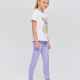 Doggy T-shirt with crystals, ecru