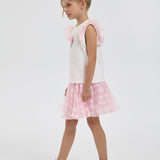 Choupette Charmin Decorated Set (Blouse And Skirt)