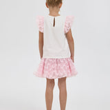 Choupette Charmin Decorated Set (Blouse And Skirt)