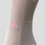 Choupette White Tights Microfiber 20 Den With Pink Flowers
