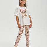 Choupette Doggy Printed Cotton Leggings