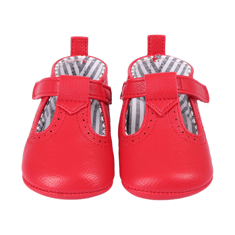 Red Velcro Bootie