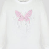 Decorated Sweatshirt, ecru(62)