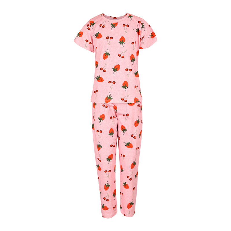 Strawberry Print Nightsuit